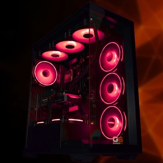 Ginger6 AMD Ryzen 7 9800X3D gaming PC hand-built in Wolverhampton